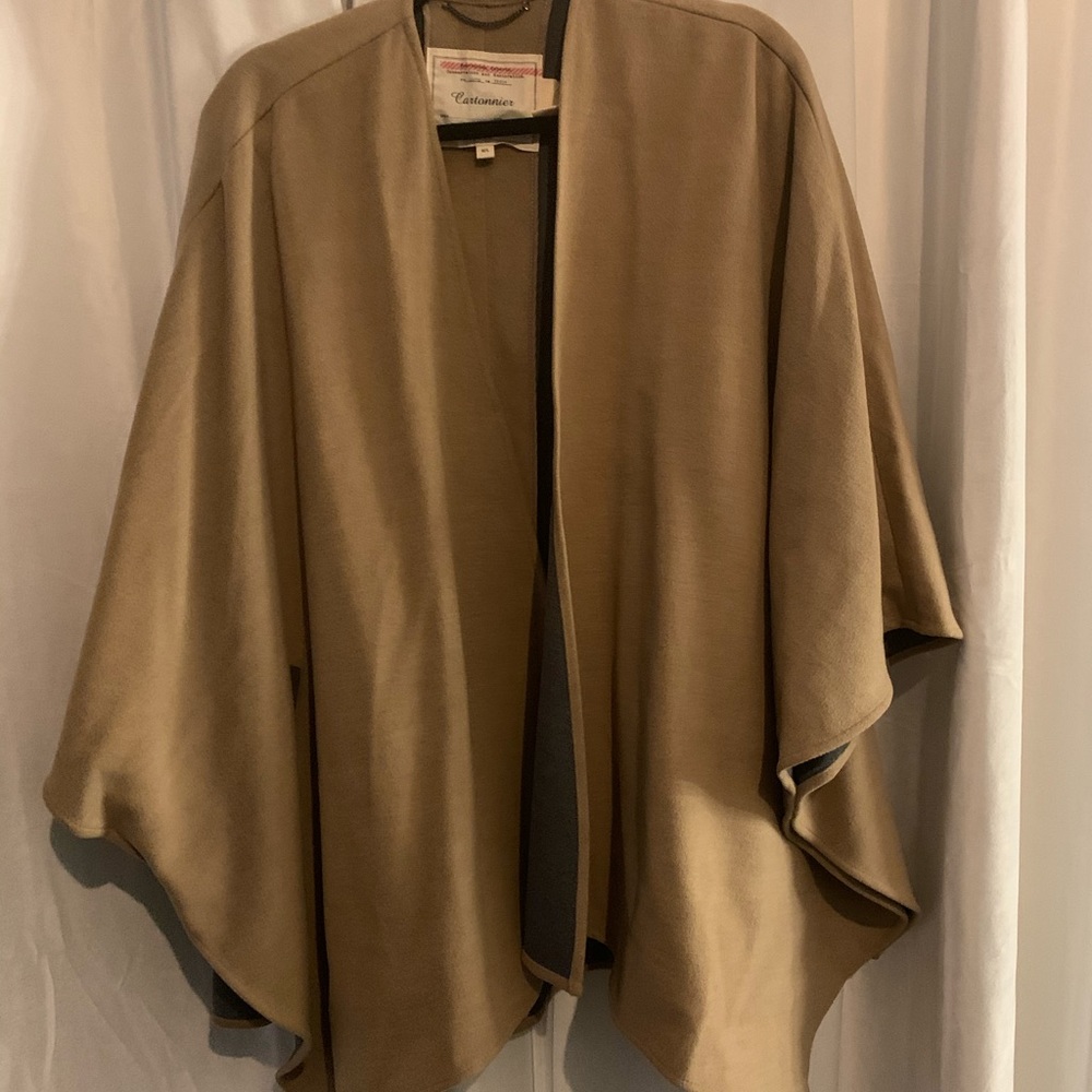 Anthropologie Cartonnier Tan Poncho Shrug